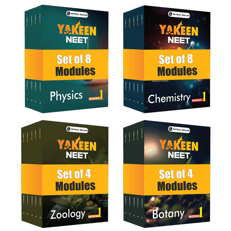 PW Yakeen For NEET Droppers Physics, Chemistry, Botany and Zoology ...